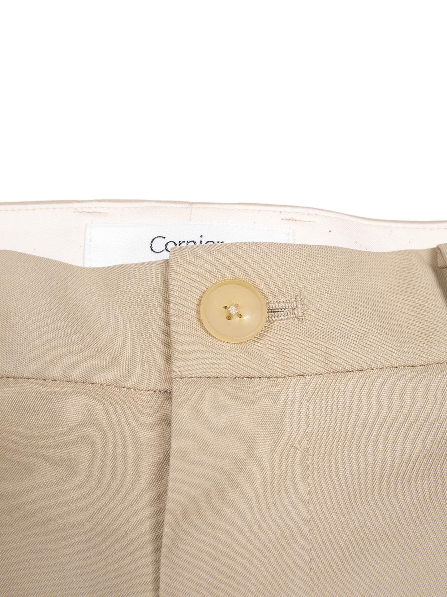 FINX COTTON VOILE LIGHT CHINO WIDE PANTS｜ASH BEIGE