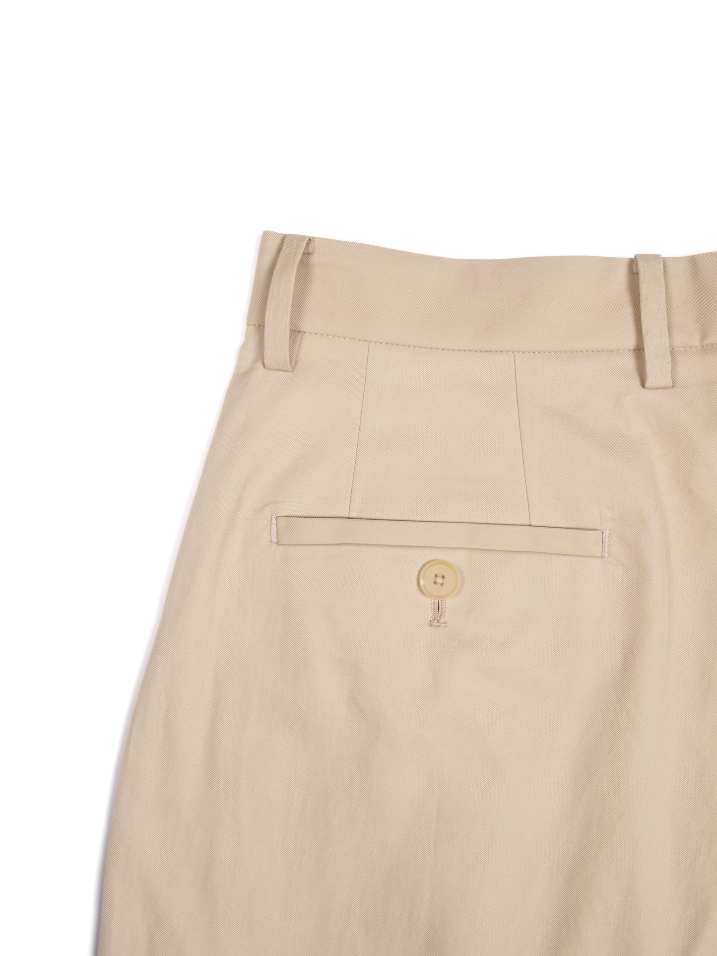 FINX COTTON VOILE LIGHT CHINO WIDE PANTS｜ASH BEIGE