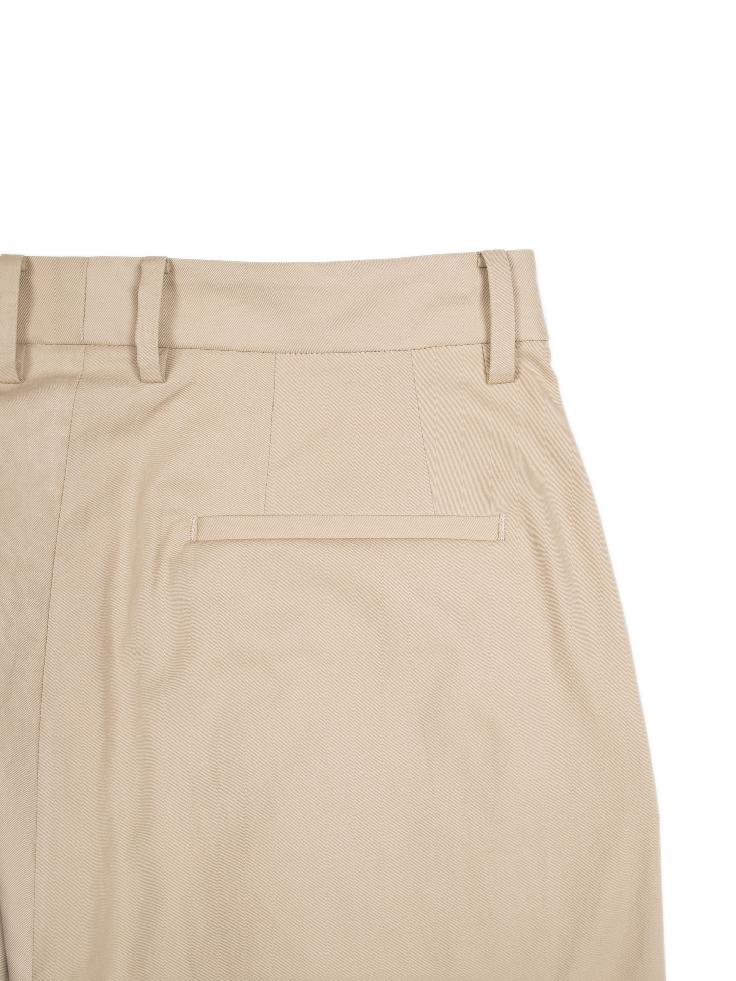 FINX COTTON VOILE LIGHT CHINO WIDE PANTS｜ASH BEIGE
