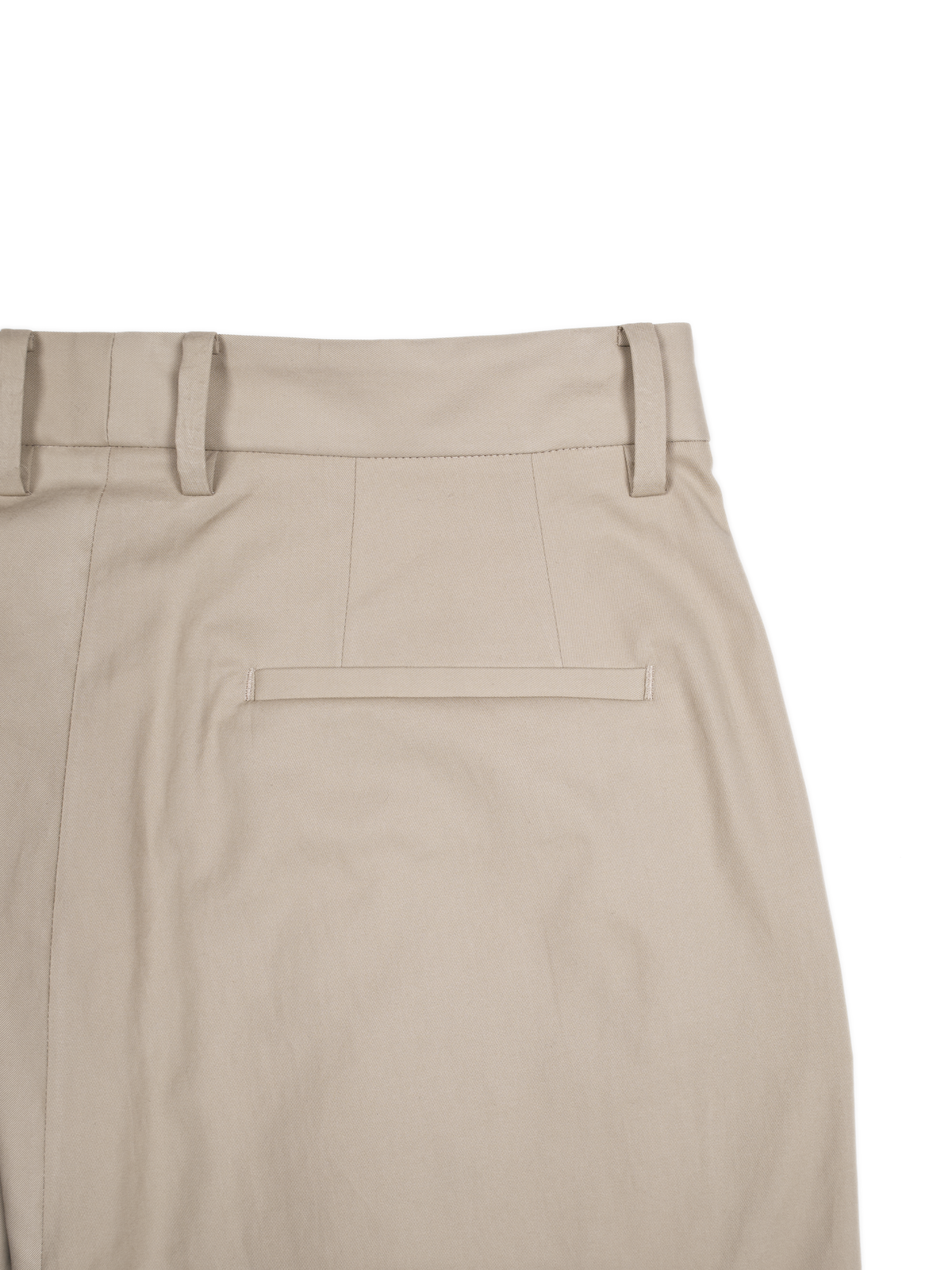 FINX COTTON VOILE LIGHT CHINO WIDE PANTS｜ASH BEIGE