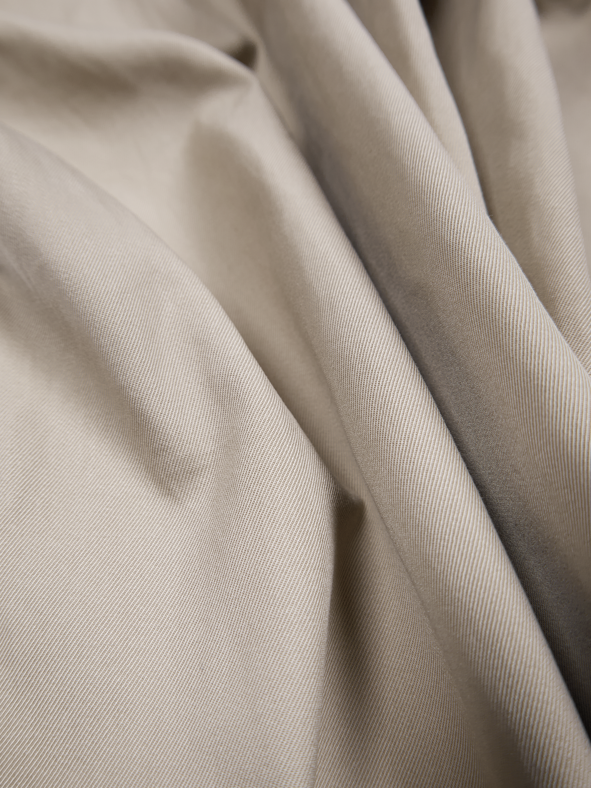 FINX COTTON VOILE LIGHT CHINO WIDE PANTS｜ASH BEIGE