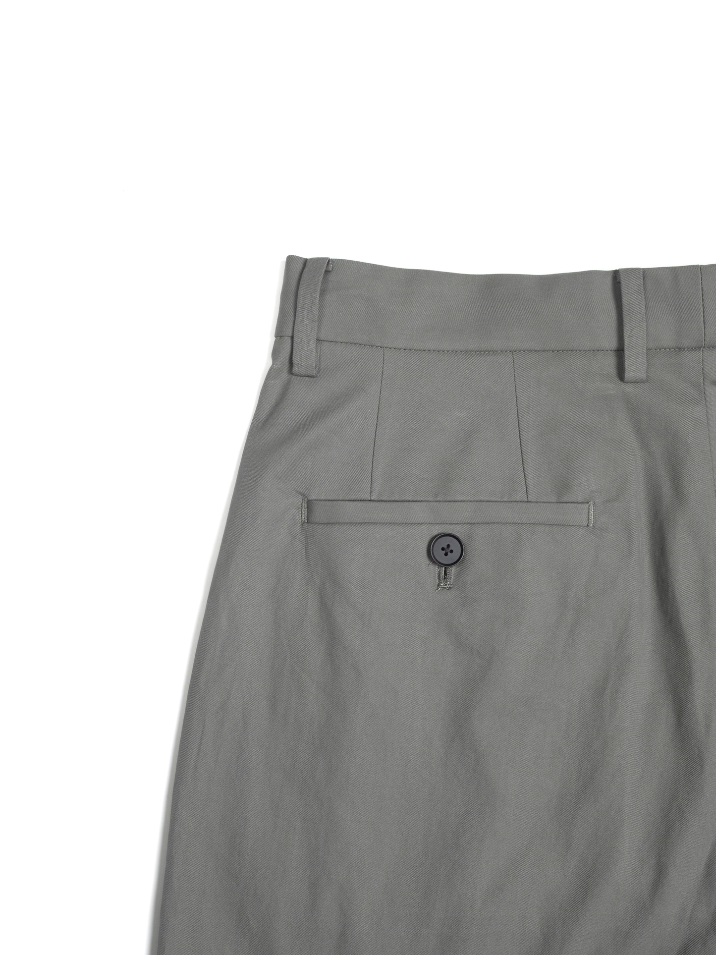 FINX COTTON VOILE LIGHT CHINO WIDE PANTS｜GRAY