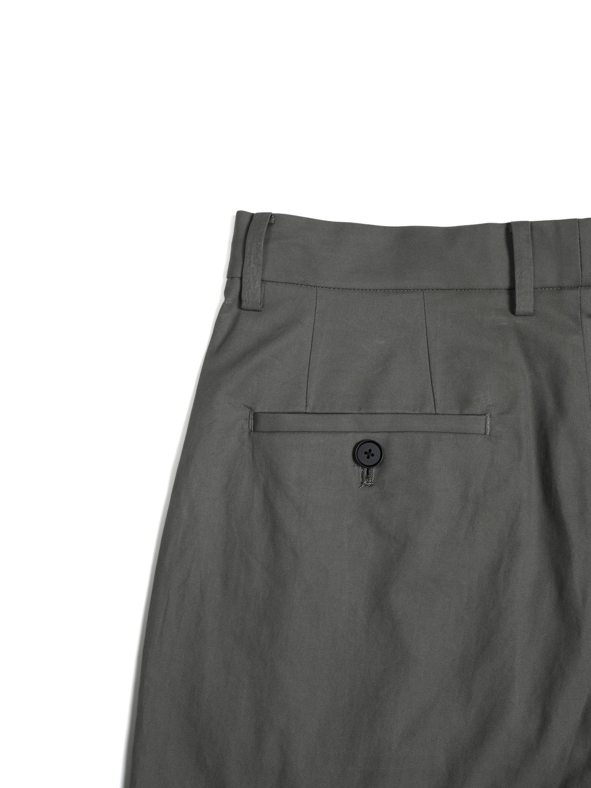 FINX COTTON VOILE LIGHT CHINO WIDE PANTS｜GRAY