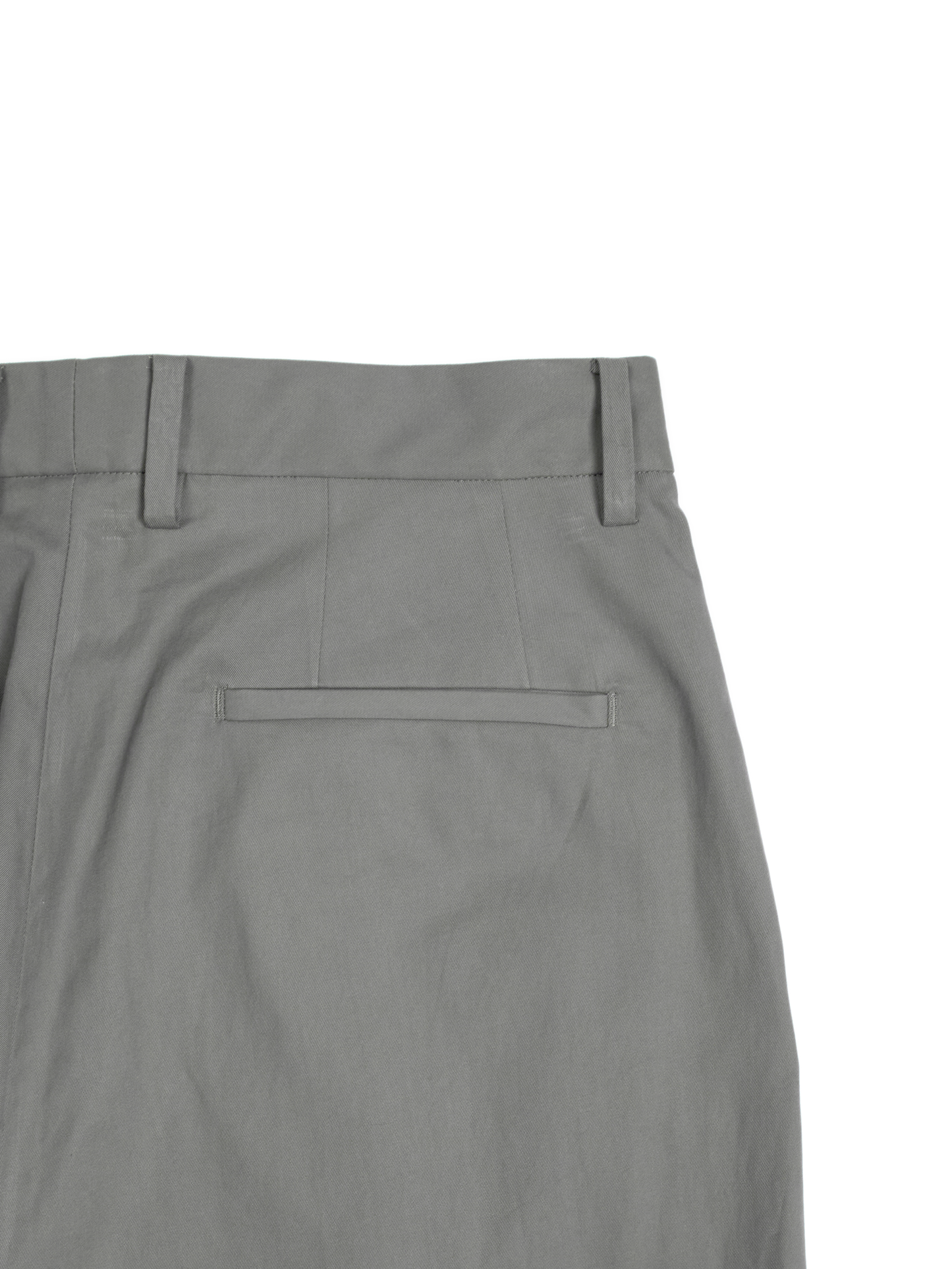 FINX COTTON VOILE LIGHT CHINO WIDE PANTS｜GRAY