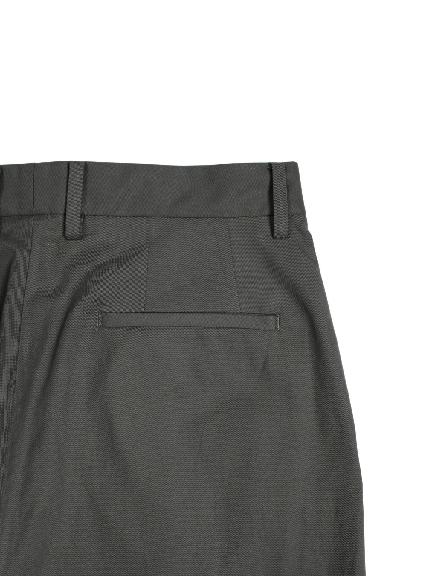 FINX COTTON VOILE LIGHT CHINO WIDE PANTS｜GRAY