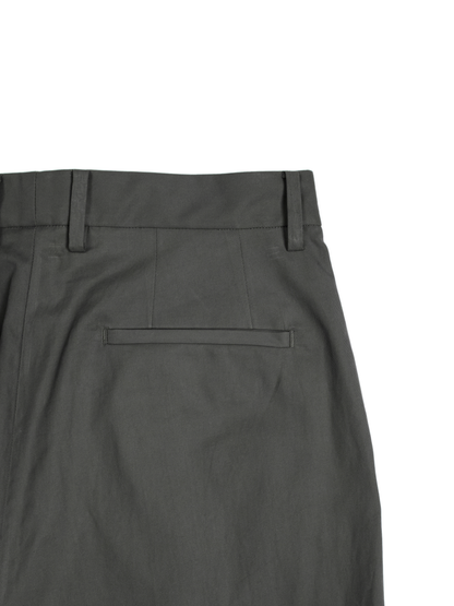 FINX COTTON VOILE LIGHT CHINO WIDE PANTS｜GRAY