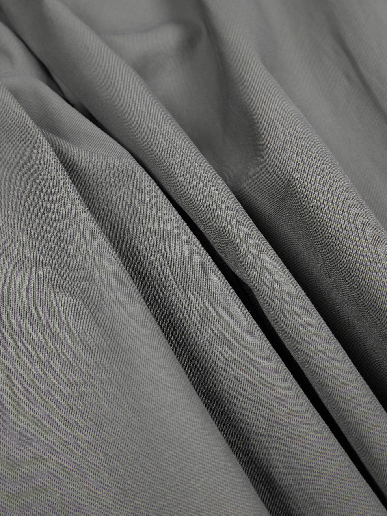 FINX COTTON VOILE LIGHT CHINO WIDE PANTS｜GRAY