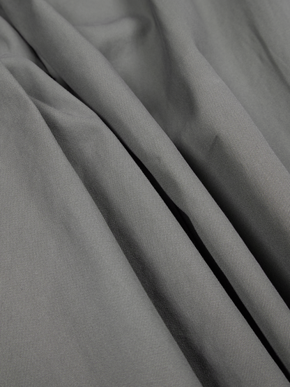 FINX COTTON VOILE LIGHT CHINO WIDE PANTS｜GRAY