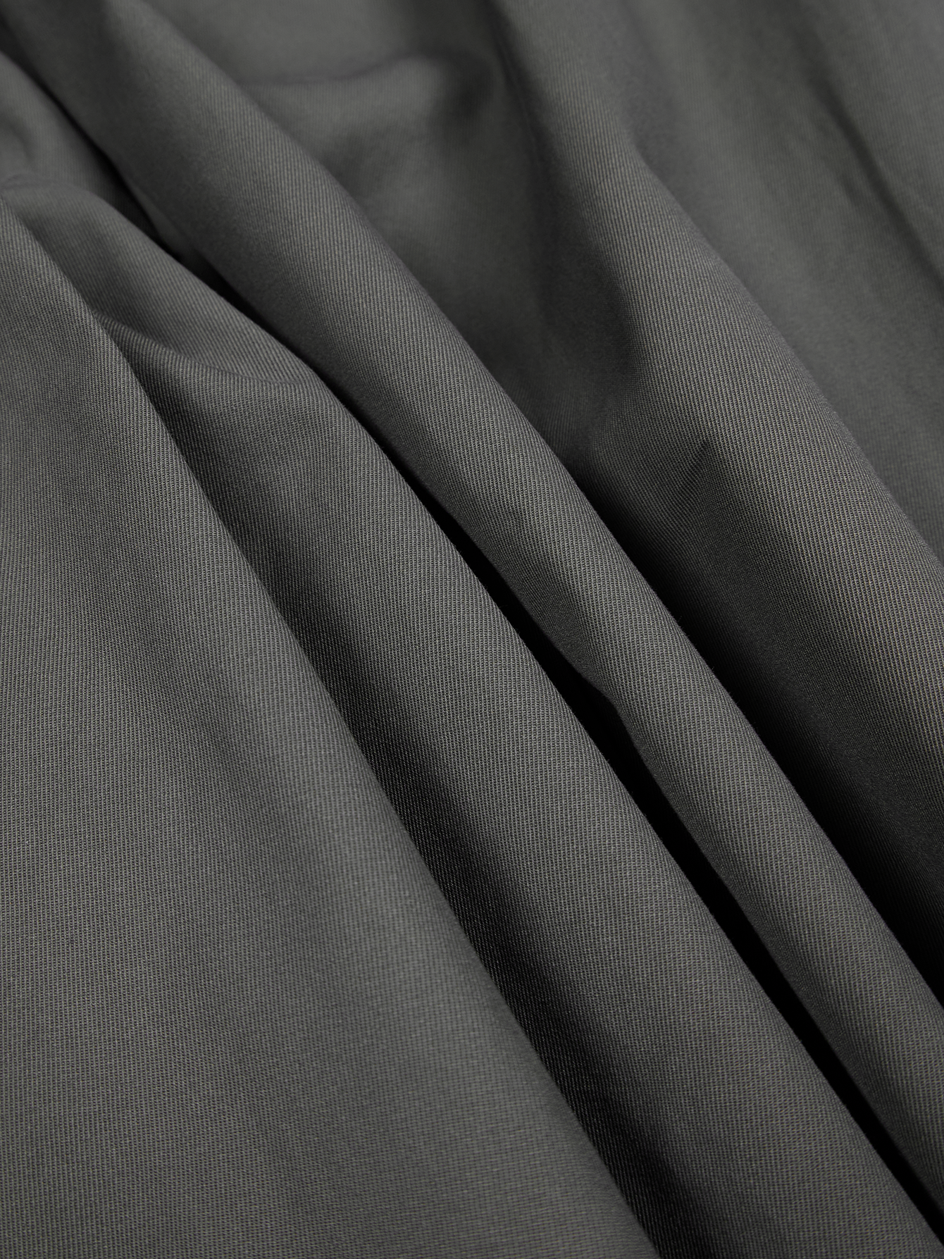 FINX COTTON VOILE LIGHT CHINO WIDE PANTS｜GRAY