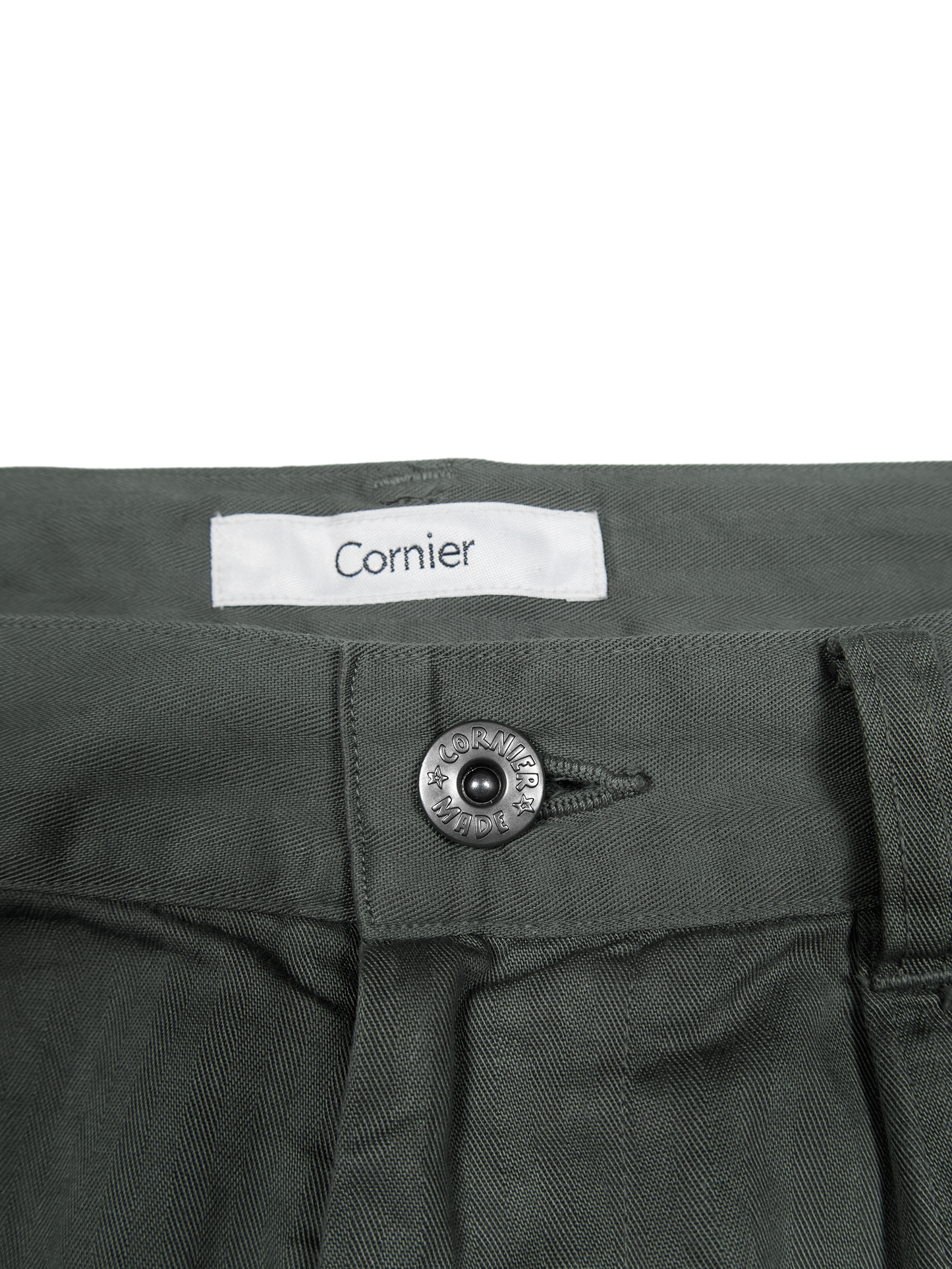 GARMENT DYED FINX COTTON HBT MECHANIC PANTS｜FOG KHAKI