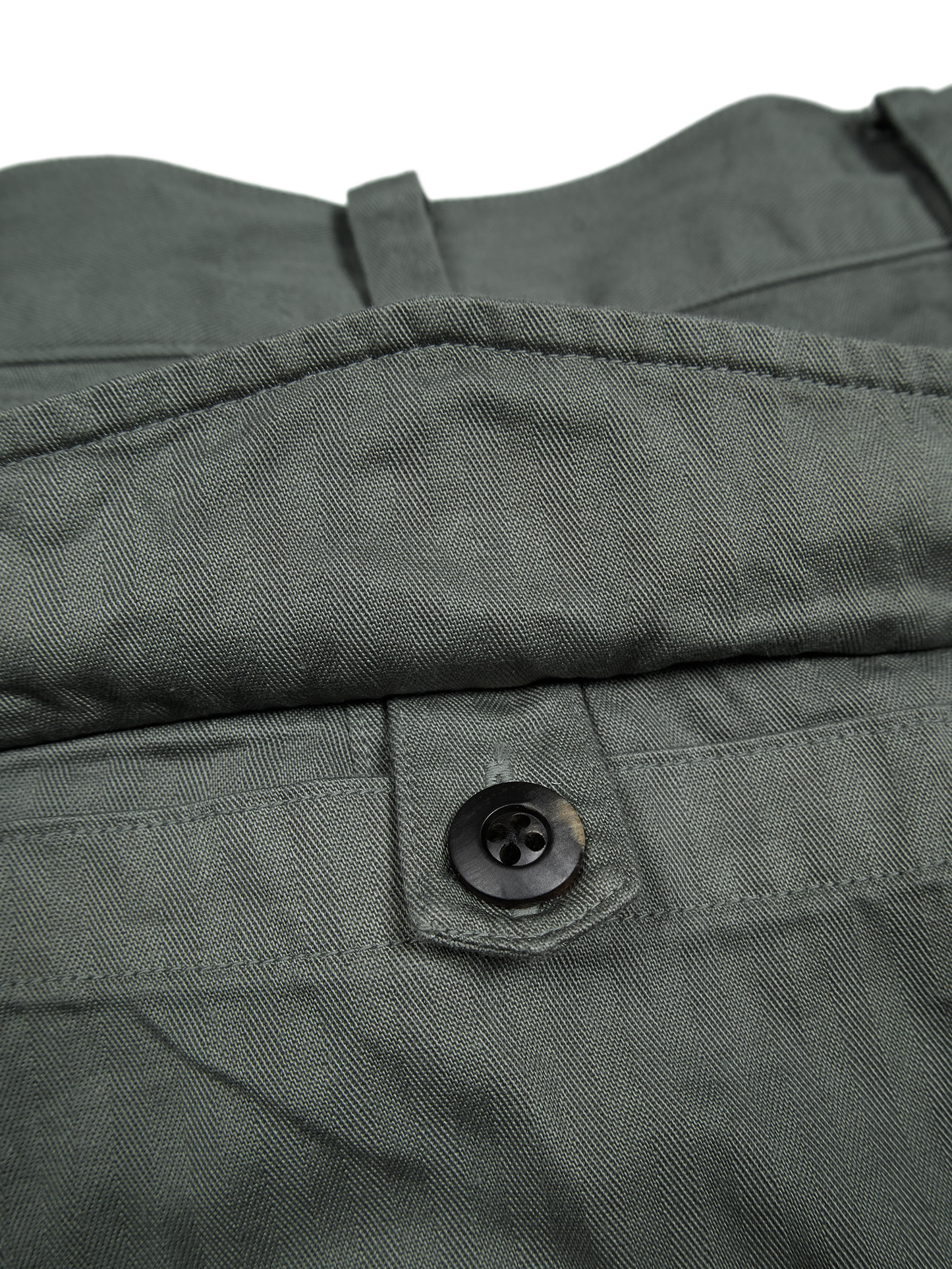 GARMENT DYED FINX COTTON HBT MECHANIC PANTS｜FOG KHAKI