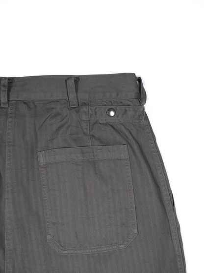 GARMENT DYED FINX COTTON HBT MECHANIC PANTS｜GREIGE