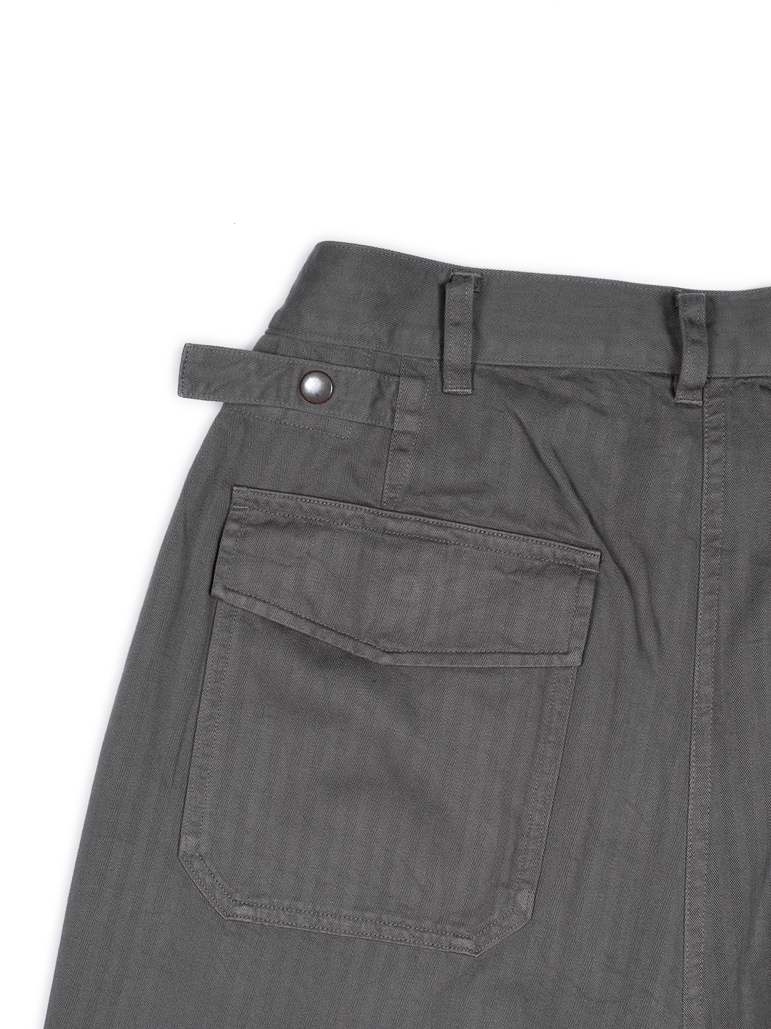 GARMENT DYED FINX COTTON HBT MECHANIC PANTS｜GREIGE