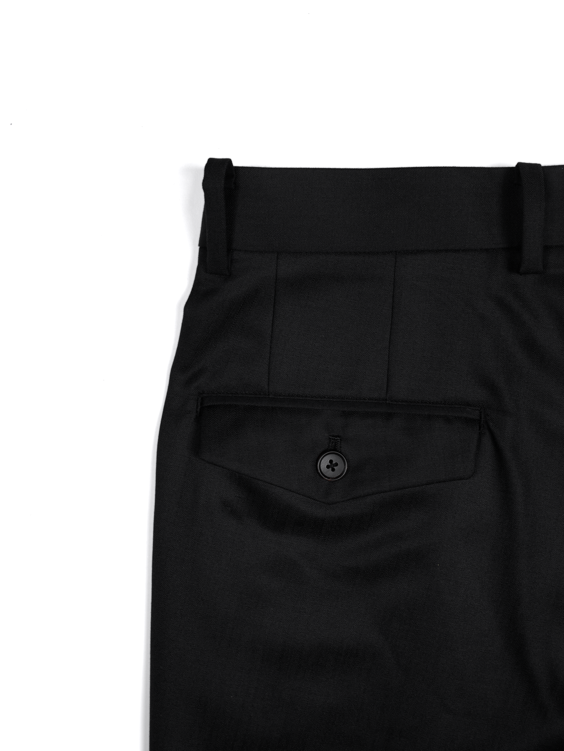 Super140's WOOL/KID MOHAIR HERRINGBONE SLACKS|BLACK BROWN – Cornier Super140's WOOL/KID MOHAIR HERRINGBONE SLACKS|BLACK BROWN – Cornier