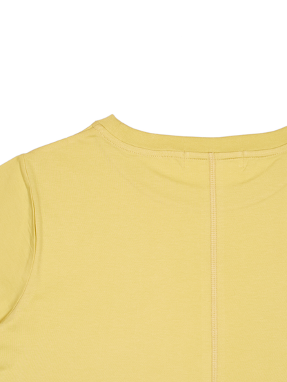 SOFT TWISTED INDIAN COTTON JERSEY T-SHIRTS｜MUTED YELLOW