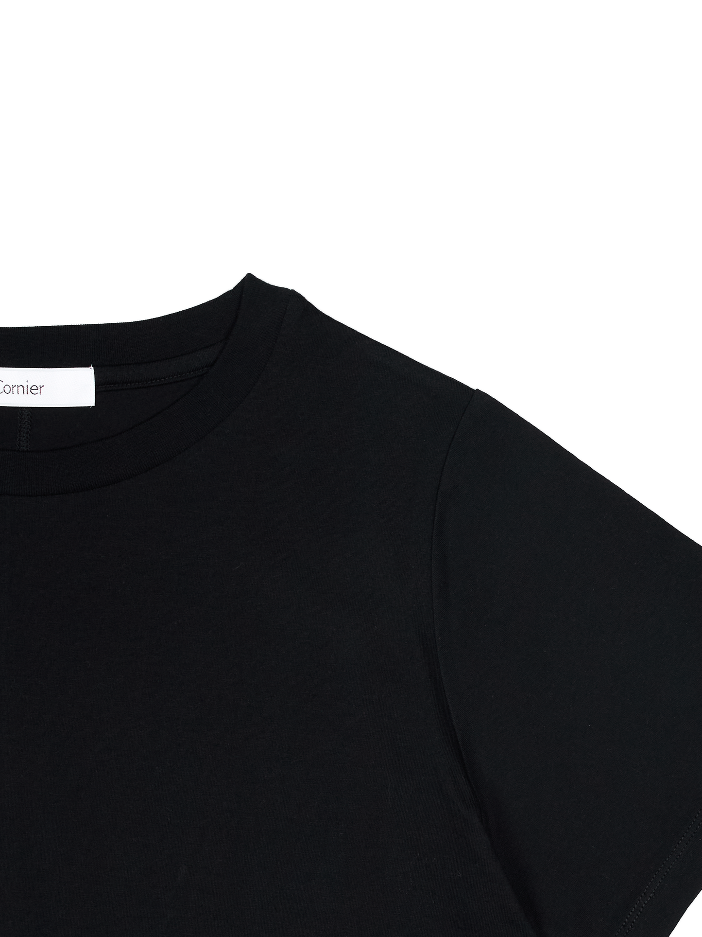 SOFT TWISTED INDIAN COTTON JERSEY T-SHIRTS｜BLACK