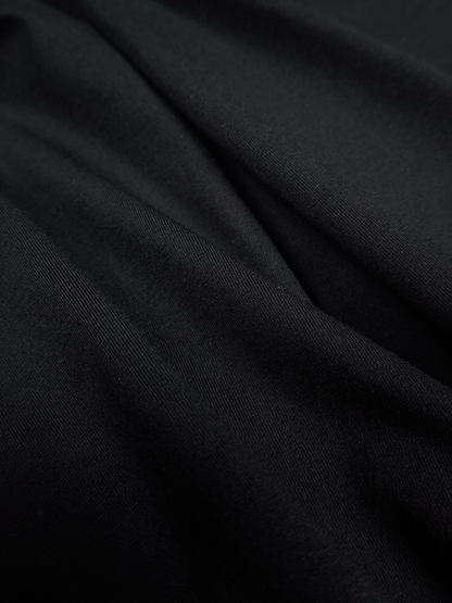 SOFT TWISTED INDIAN COTTON JERSEY T-SHIRTS｜BLACK