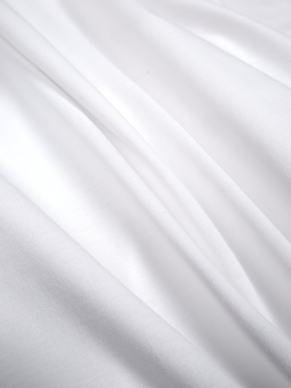 SOFT TWISTED INDIAN COTTON JERSEY FRENCH SLEEVE T-SHIRTS｜OFF WHITE