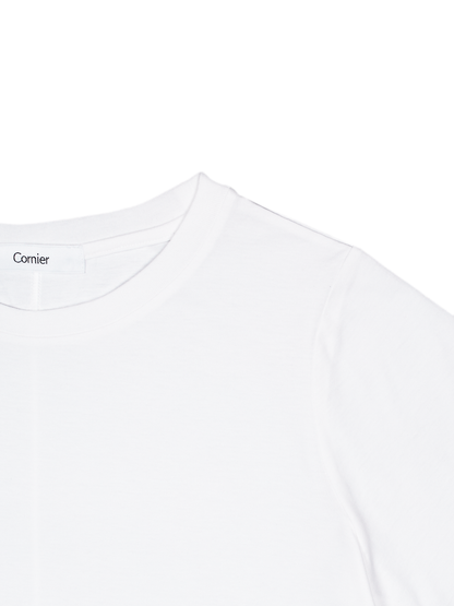 SOFT TWISTED INDIAN COTTON JERSEY T-SHIRTS｜OFF WHITE