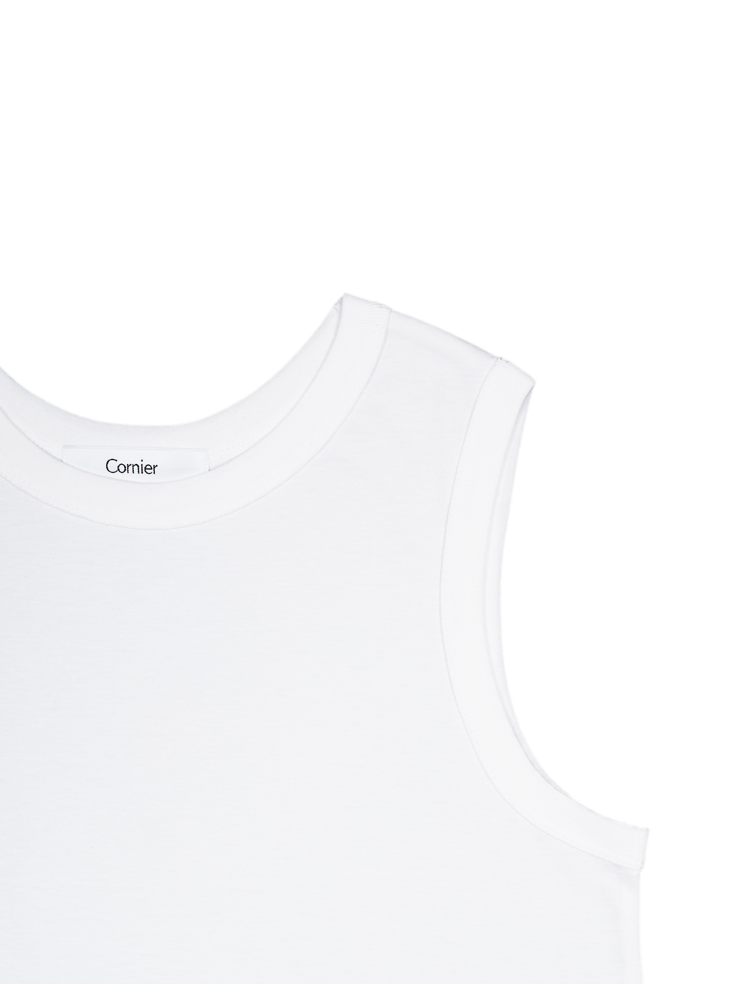 SOFT TWISTED INDIAN COTTON JERSEY TANK｜OFF WHITE