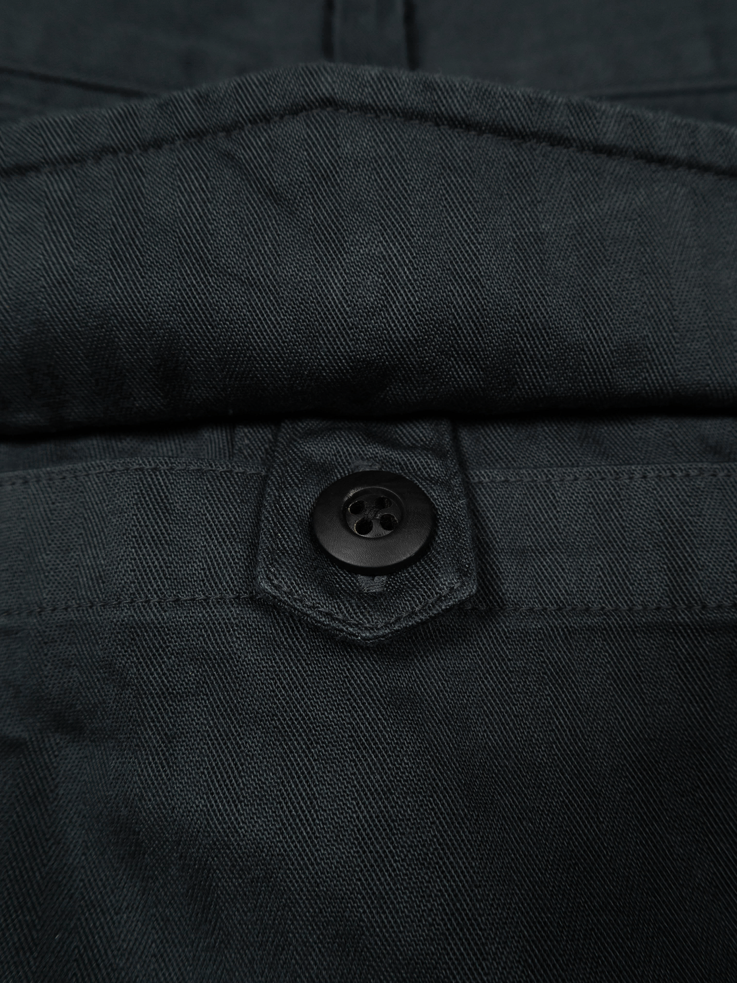 GARMENT DYED FINX COTTON HBT MECHANIC PANTS｜INK BLACK