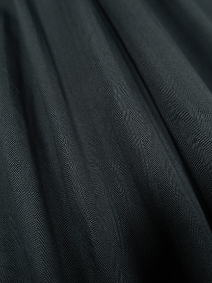 GARMENT DYED FINX COTTON HBT MECHANIC PANTS｜INK BLACK