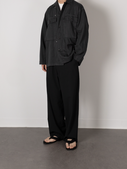 GARMENT DYED FINX COTTON M43-HBT JACKET｜GREIGE – Cornier