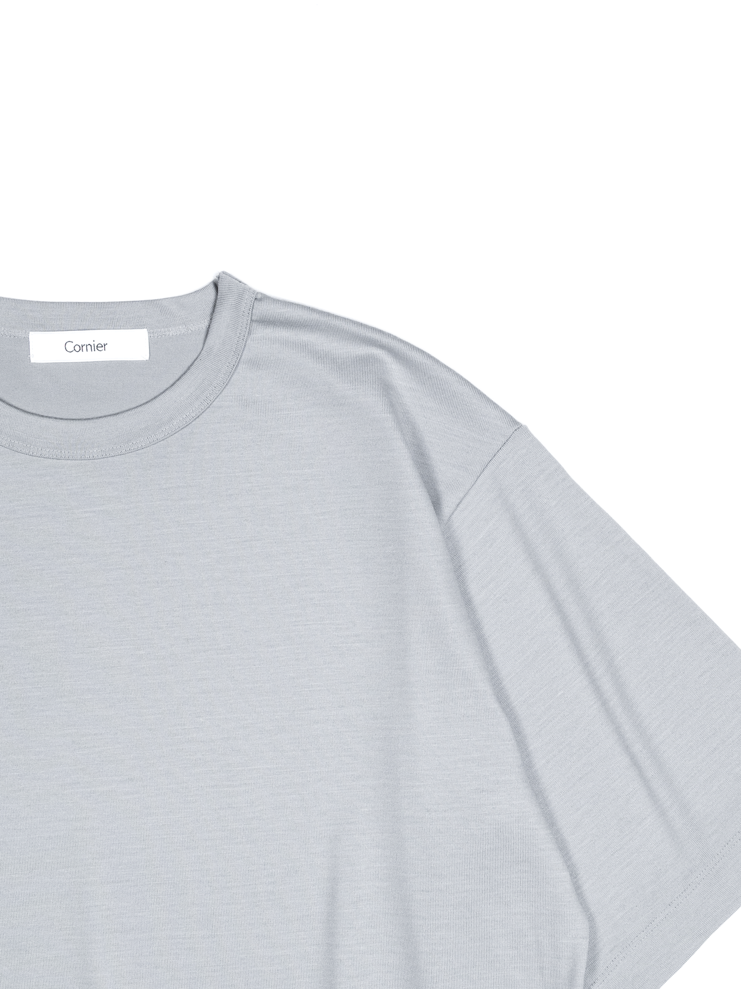 Super160's WORSTED WOOL T-SHIRTS｜MIST