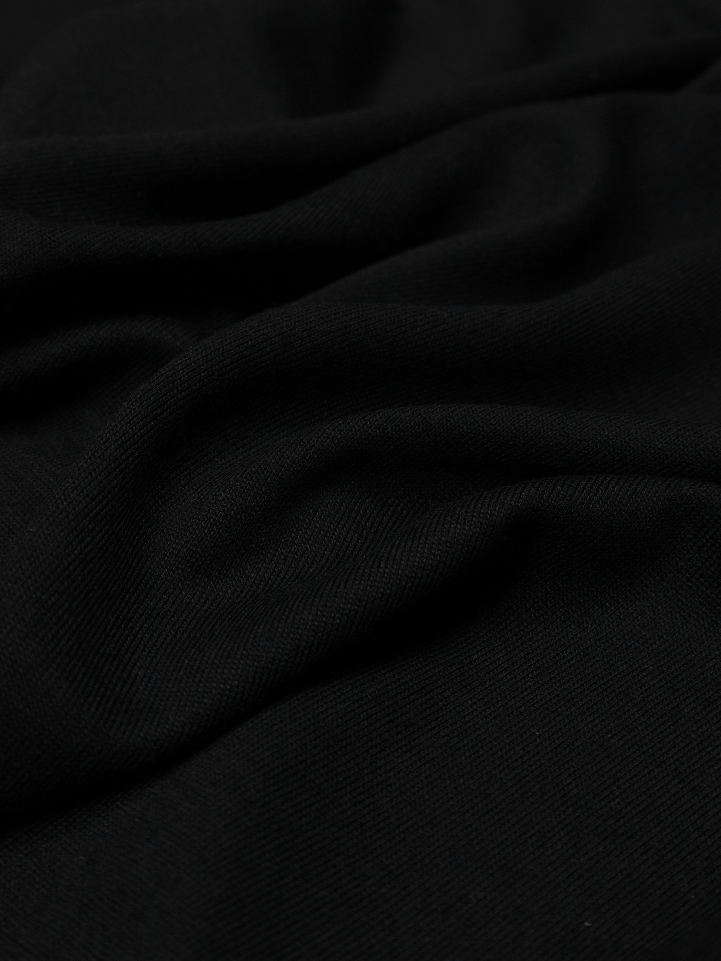 Super160's WORSTED WOOL T-SHIRTS｜BLACK