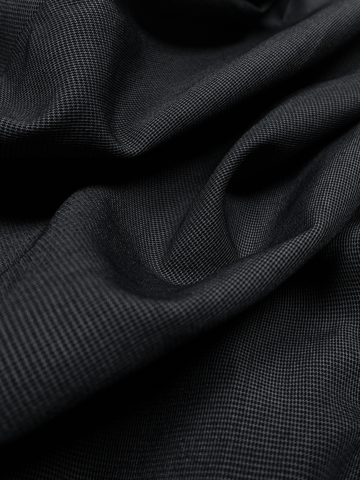 Super160's WOOL/SILK CRISPY HALF SLEEVE SHIRTS for WOMEN｜BLACK