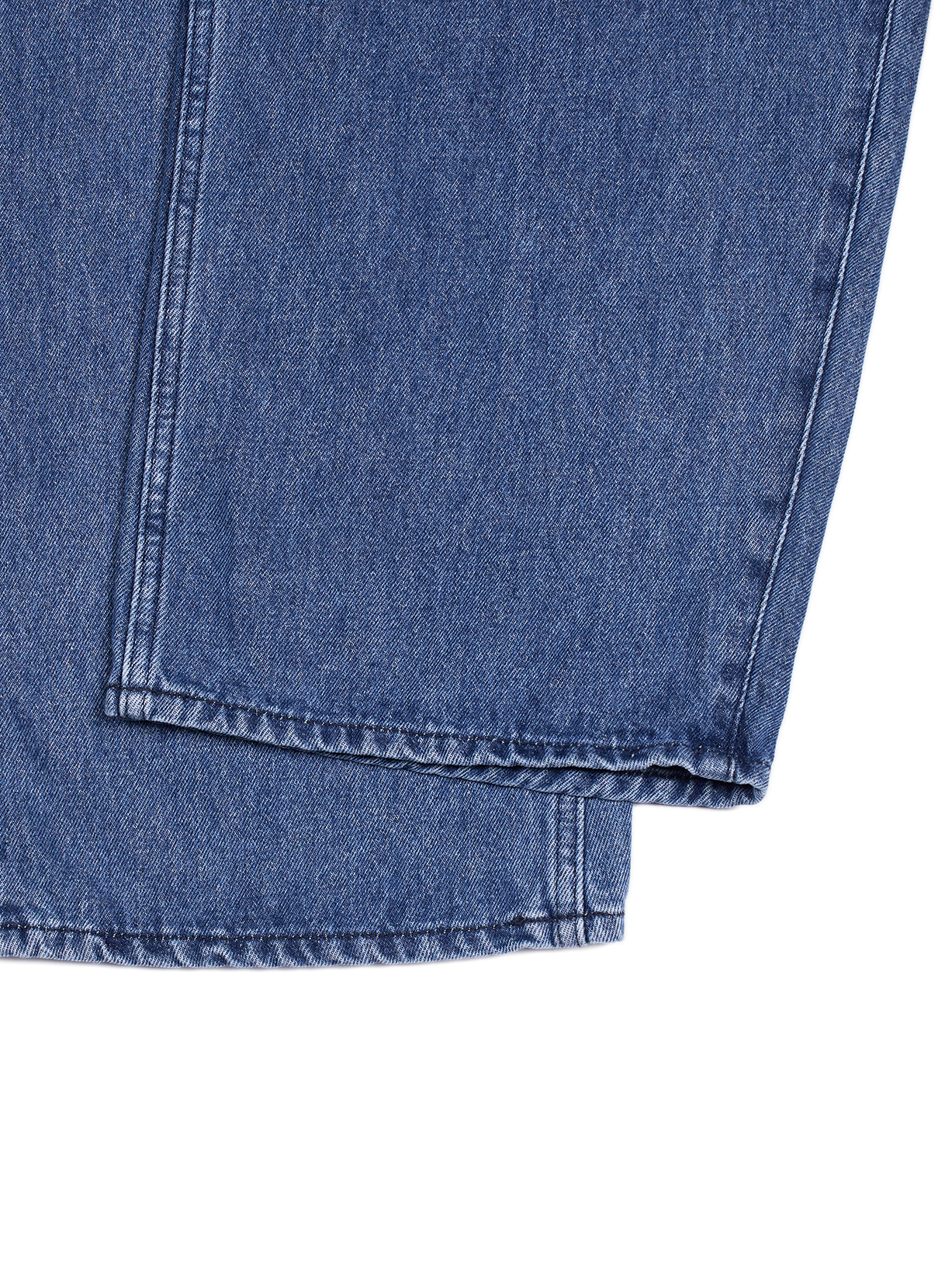 SILK/COTTON DENIM PANTS for WOMEN｜BLUE