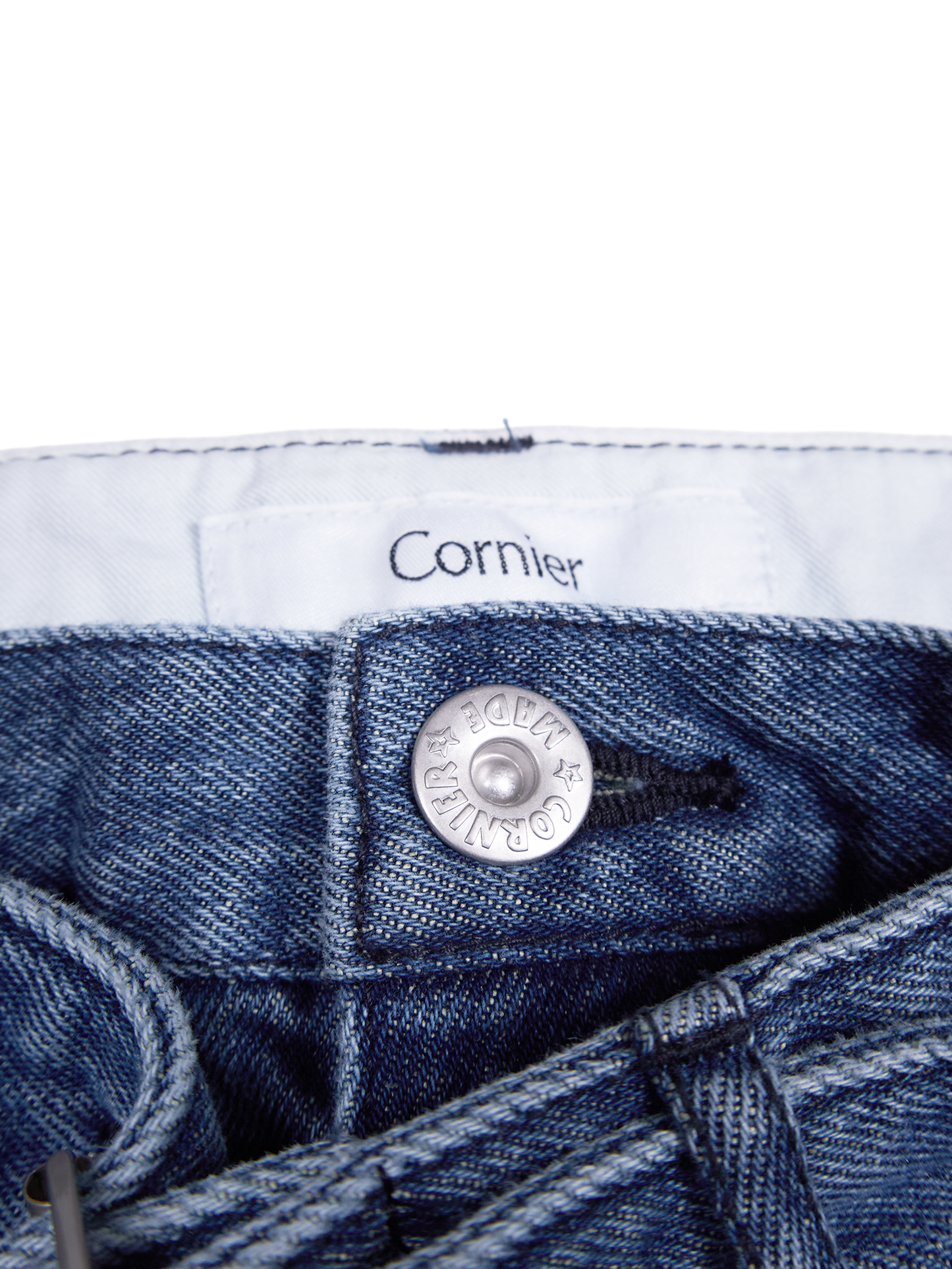 SILK/COTTON DENIM PANTS for WOMEN｜BLUE