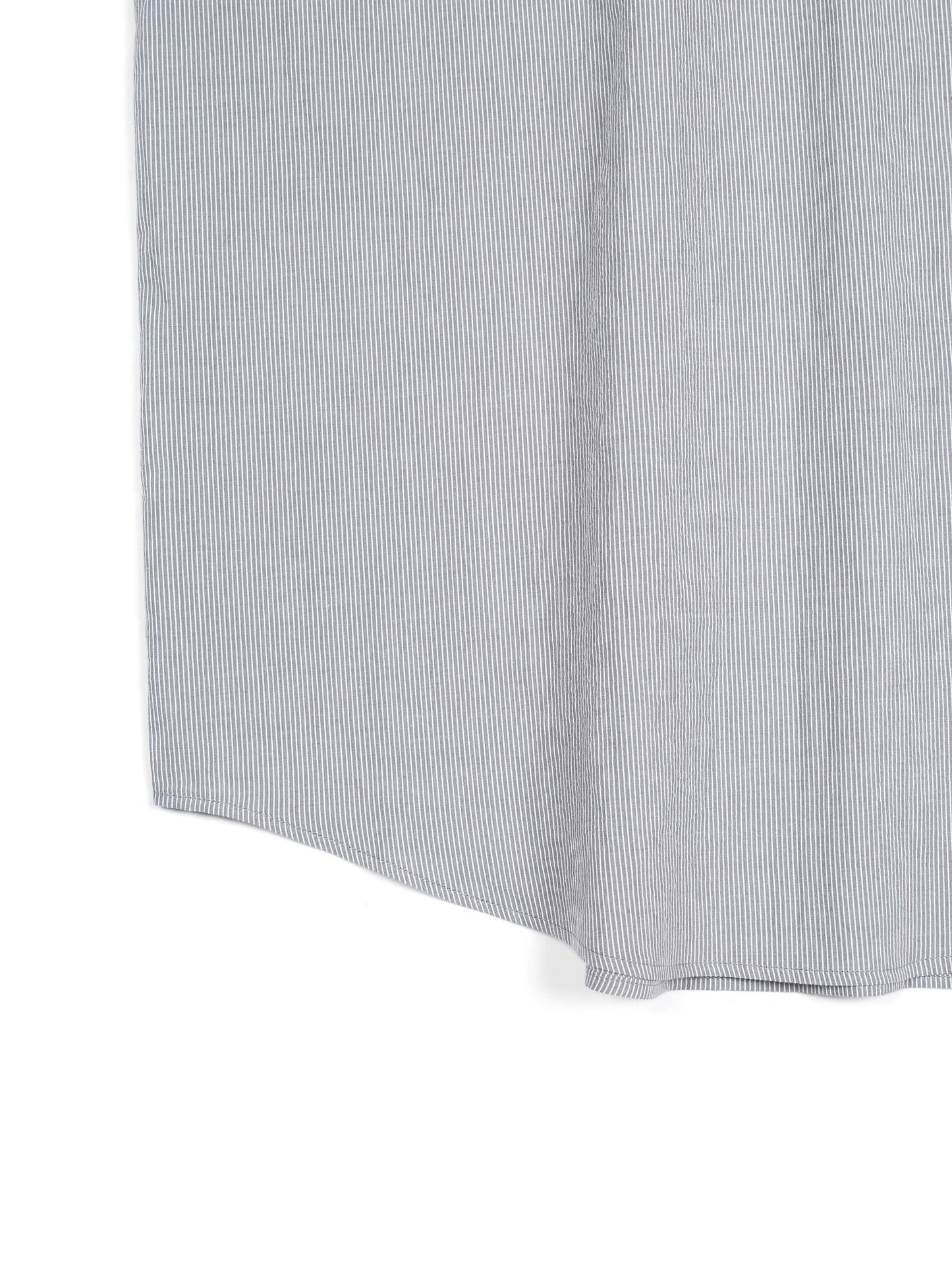 FINX COTTON LIGHT CORD LANE STRIPE HS SHIRTS｜GRAY STRIPE