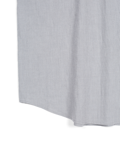 FINX COTTON LIGHT CORD LANE STRIPE HS SHIRTS｜GRAY STRIPE