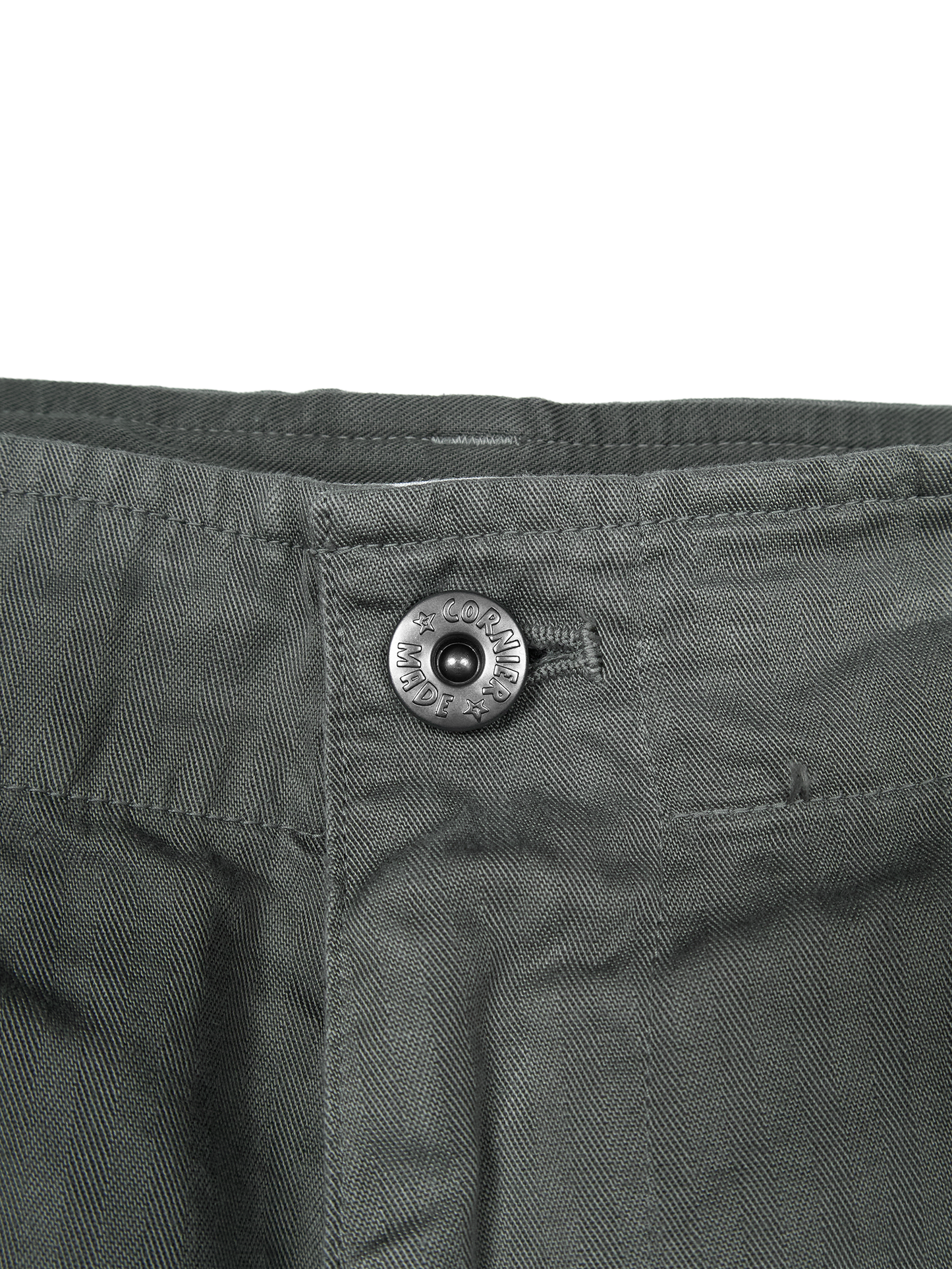 GARMENT DYED FINX COTTON HBT CARGO SHORTS｜FOG KHAKI
