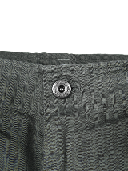 GARMENT DYED FINX COTTON HBT CARGO SHORTS｜FOG KHAKI