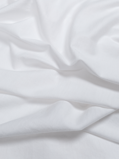 SUVIN COTTON HIGH GAUGE SOFT JERSEY T-SHIRTS｜WHITE