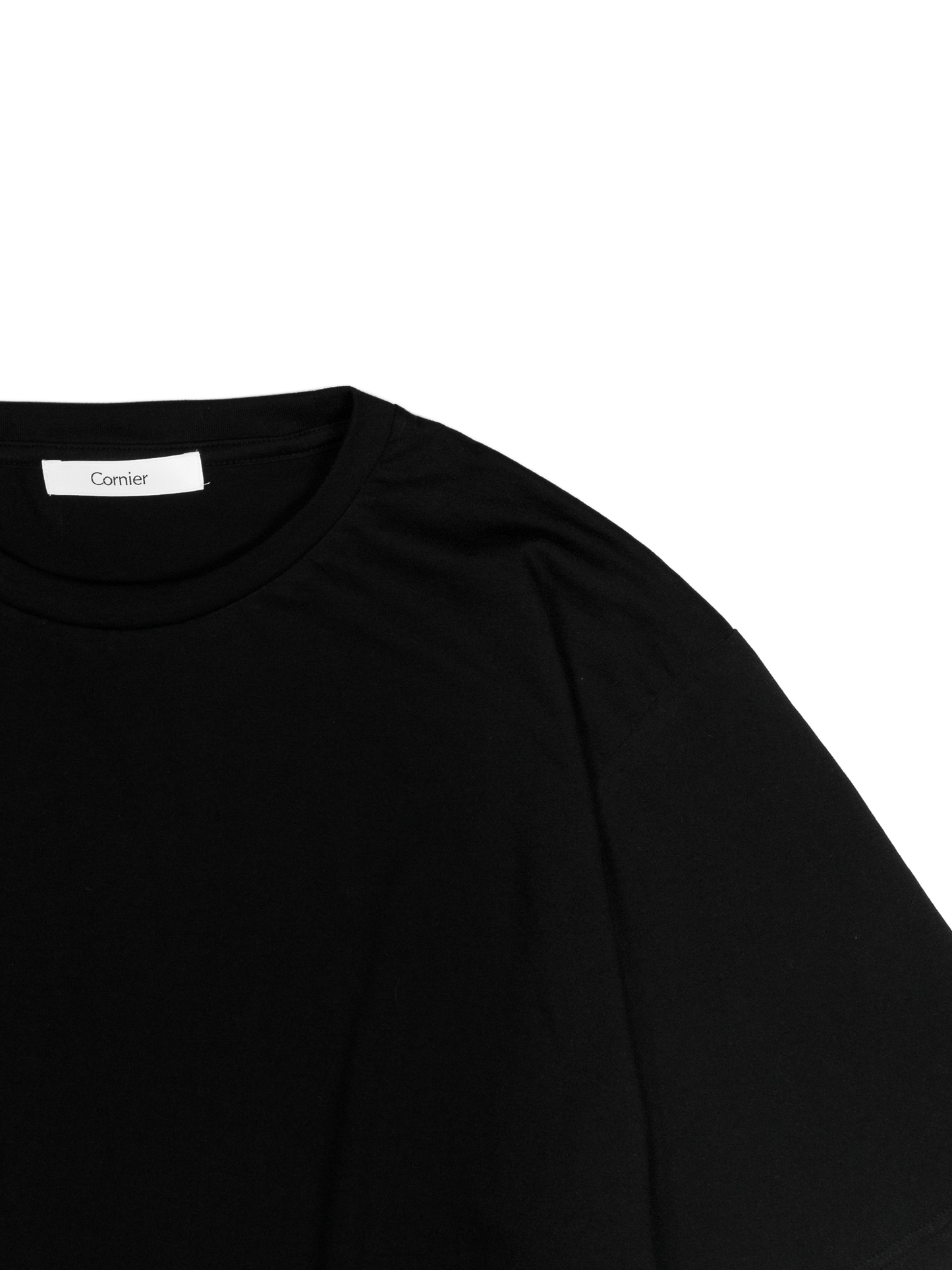 SUVIN COTTON HIGH GAUGE SOFT JERSEY T-SHIRTS｜BLACK