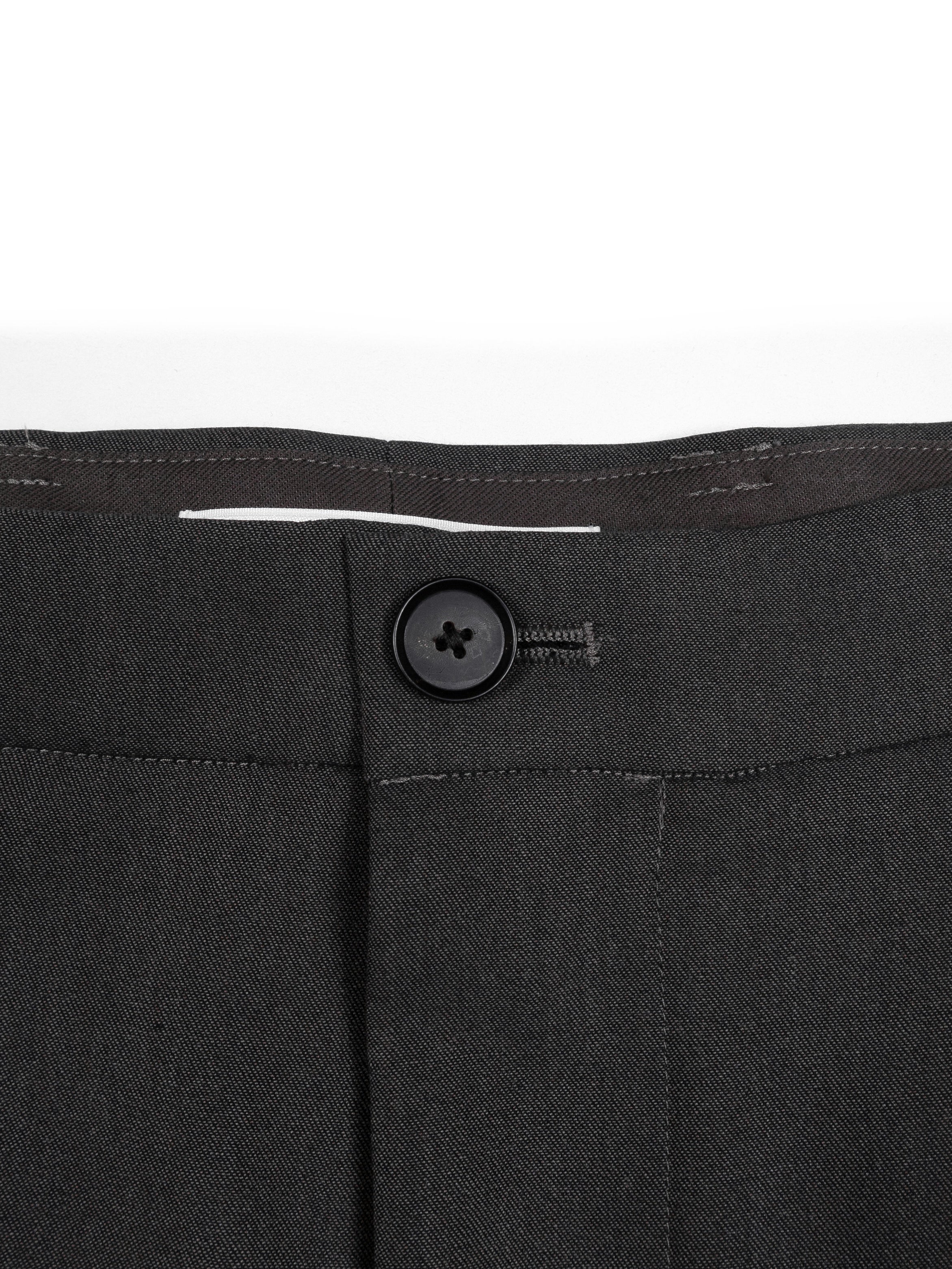 Super130's WORSTED WOOL GABARDINE 2-TUCK PANTS｜AGED GRAY – Cornier