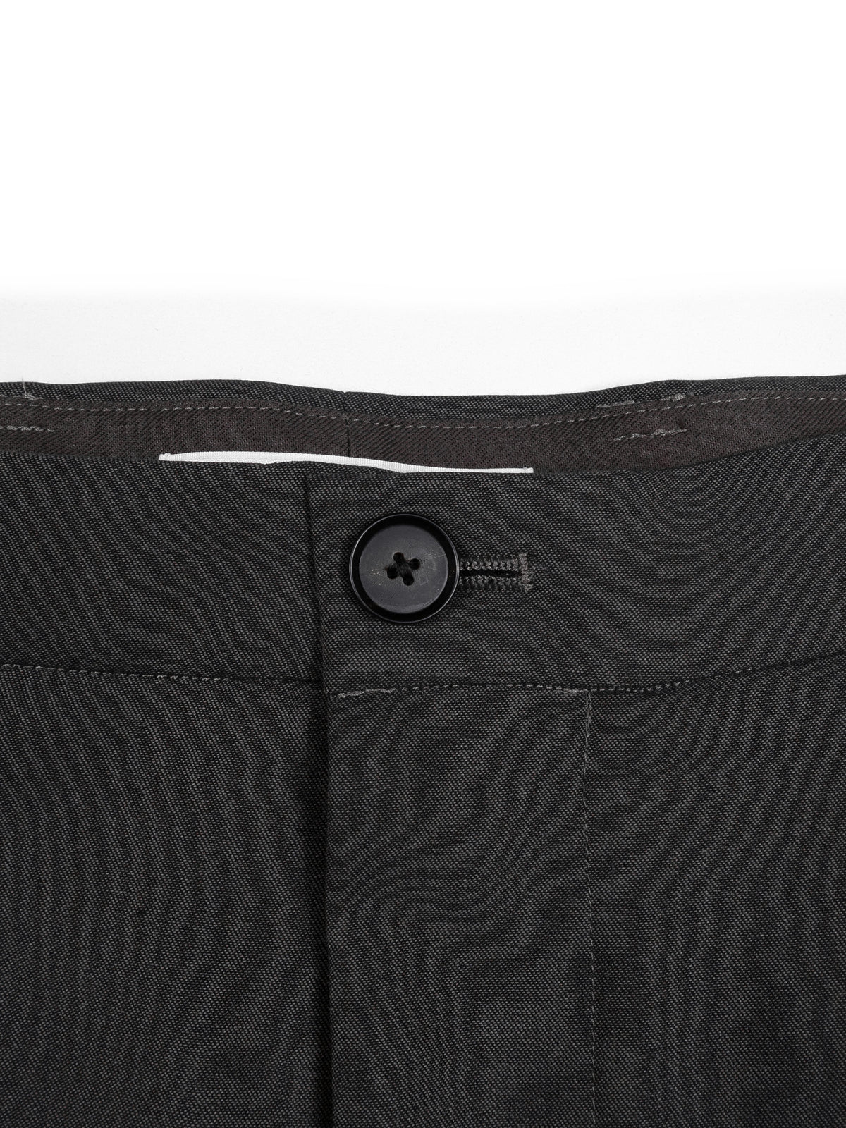 Super130's WORSTED WOOL GABARDINE 2-TUCK PANTS｜AGED GRAY