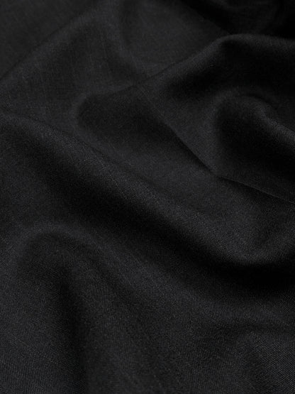 Super130's WORSTED WOOL STRIPE SLACKS｜CHARCOAL STRIPE