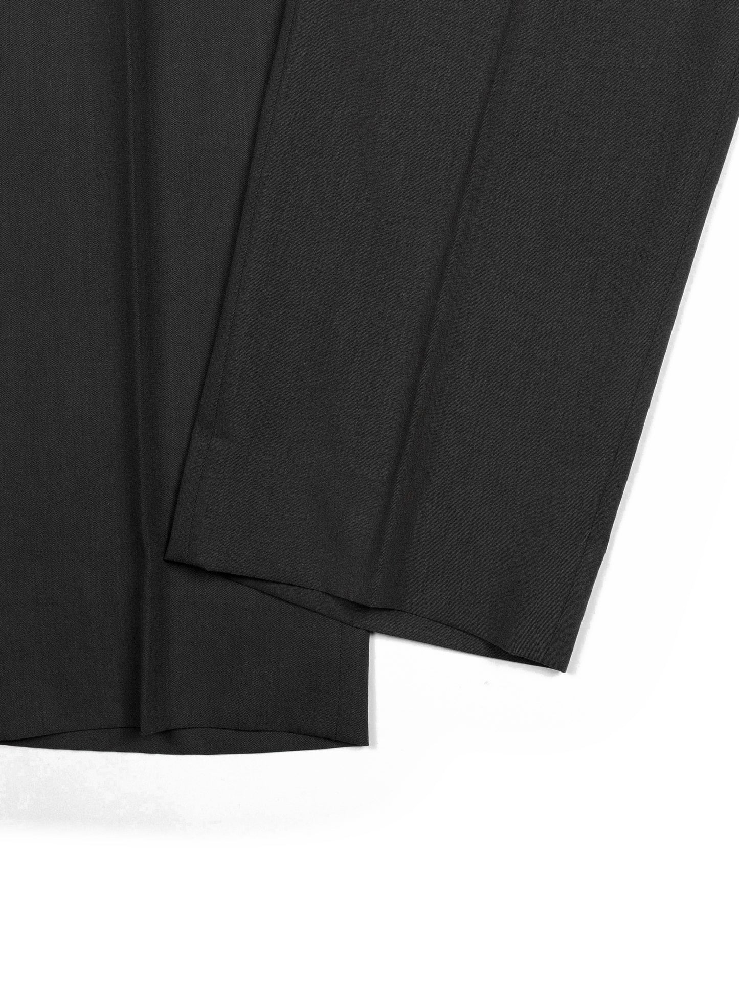 Super130's WORSTED WOOL GABARDINE SLACKS｜AGED GRAY