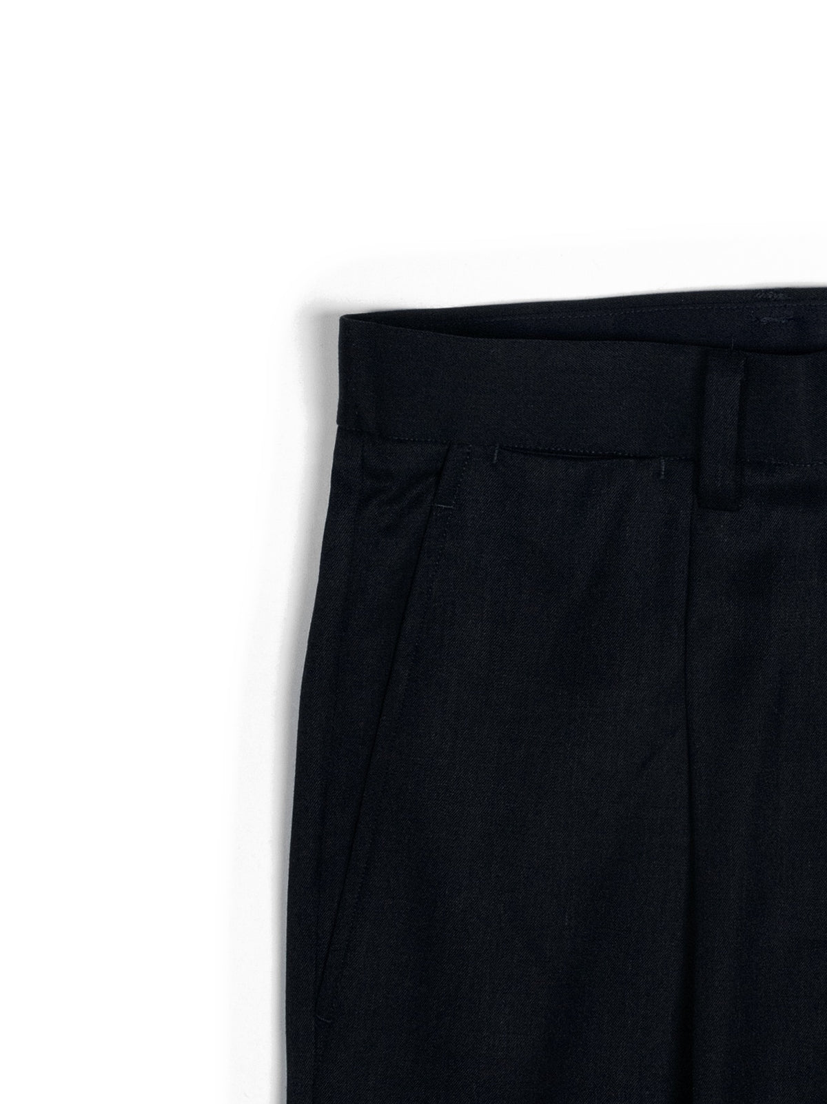Super130's WORSTED WOOL GABARDINE SLACKS｜TOP D.NAVY