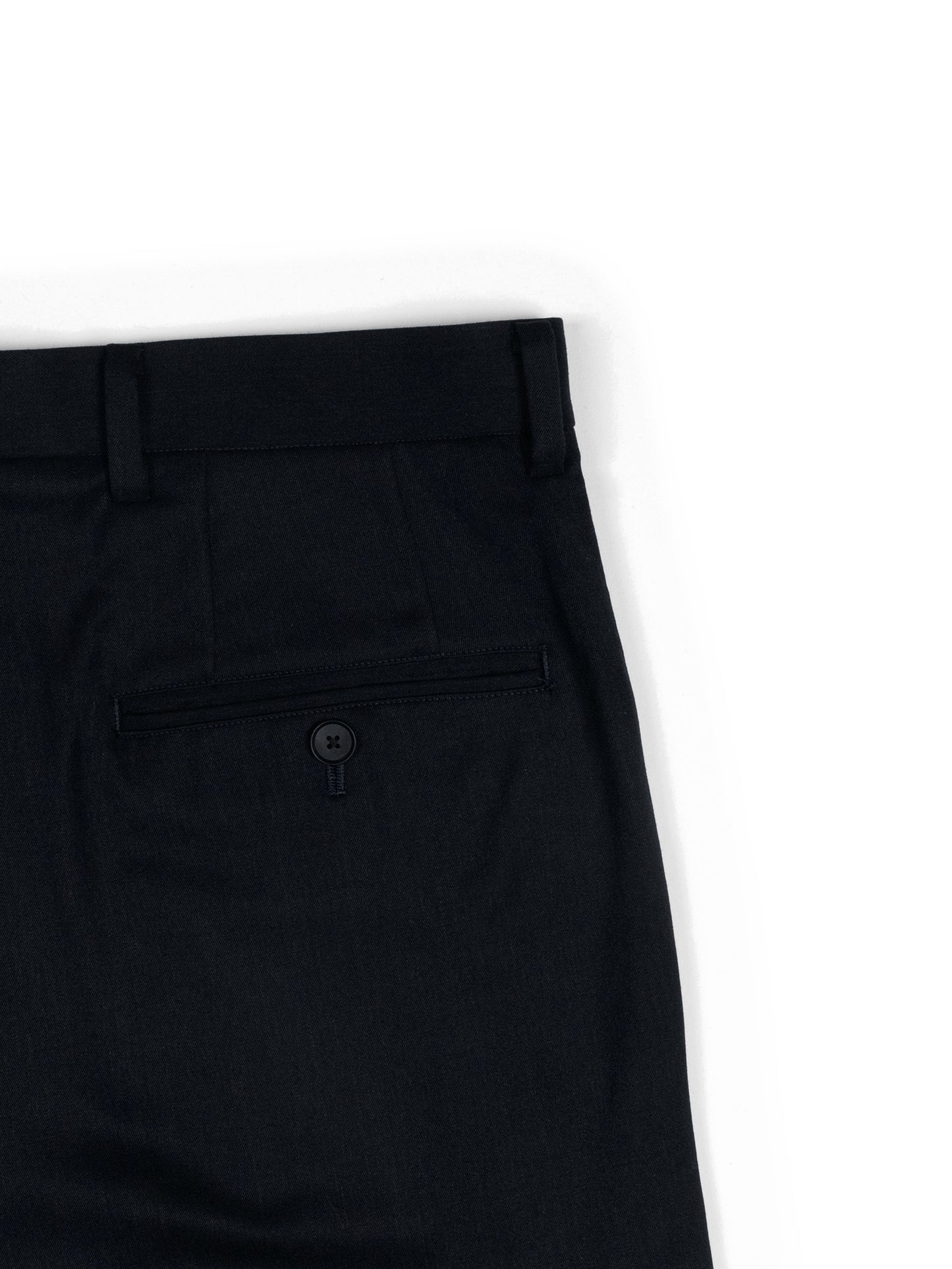 Super130's WORSTED WOOL GABARDINE SLACKS｜TOP D.NAVY