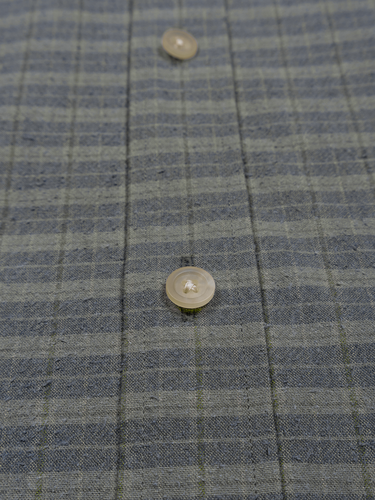 SILK/COTTON VINTAGE CHECK SHIRTS｜GRAY CHECK