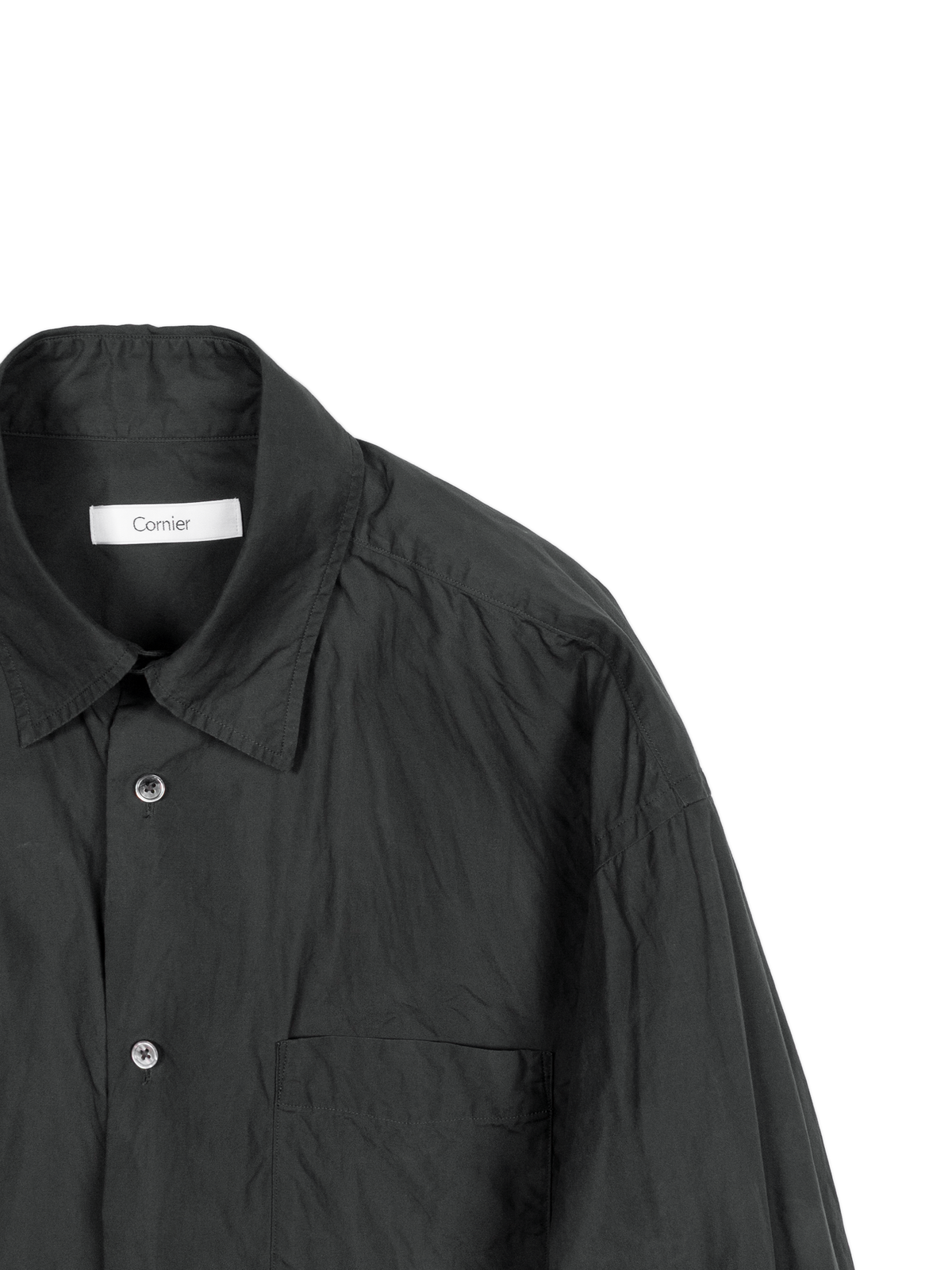 WAXING FINX COTTON WEATHER SHIRTS｜CHARCOAL
