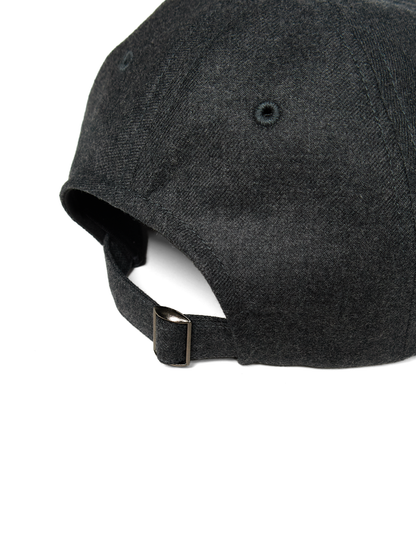 Super160's WORSTED WOOL VIYELLA CAP｜TOP CHARCOAL