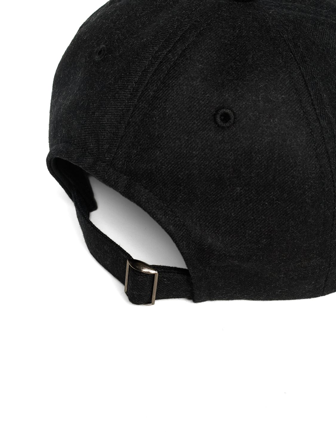 Super160's WORSTED WOOL VIYELLA CAP｜TOP BLACK