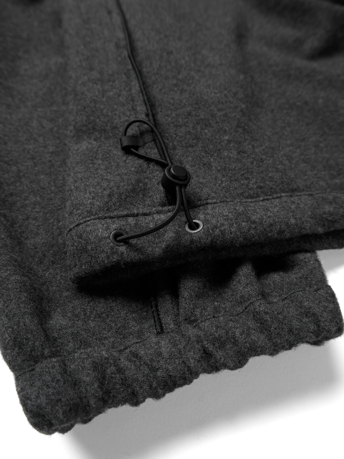 Super180’s WOOL FLEECE ZIP BLOUSON｜TOP GRAY
