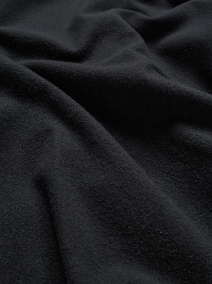 Super180’s WOOL FLEECE ZIP BLOUSON｜INK BLACK